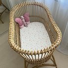Coral Floral | Bassinet Sheets / Change Mat Cover - Smitten Bub Co.