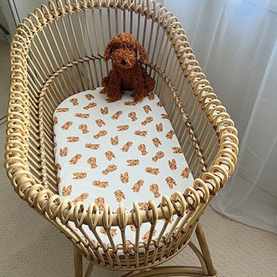 Cavoodle | Bassinet Sheets / Change Mat Cover - Smitten Bub Co.