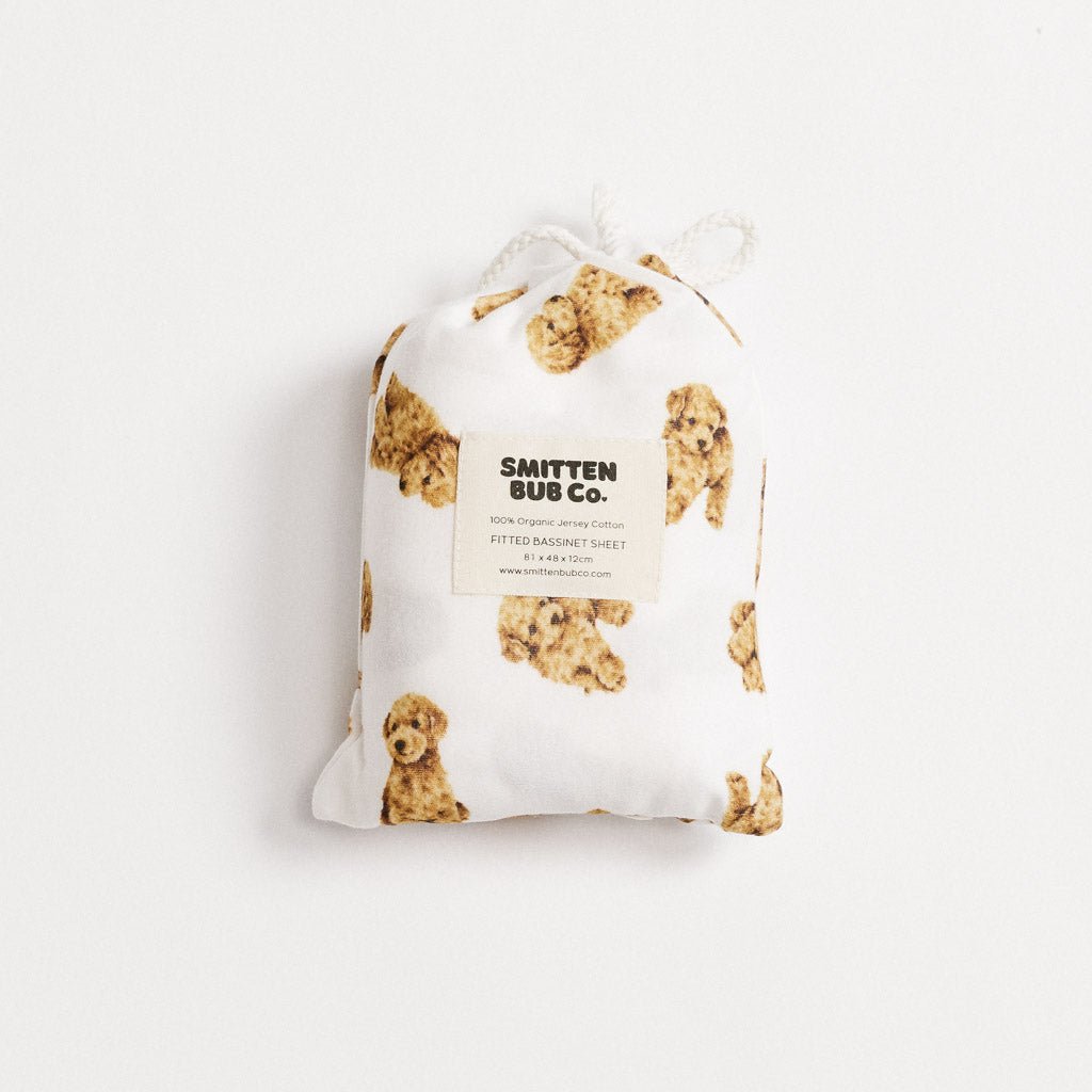 CAVOODLE | Bassinet Sheet / Change Mat Cover - Smitten Bub Co.