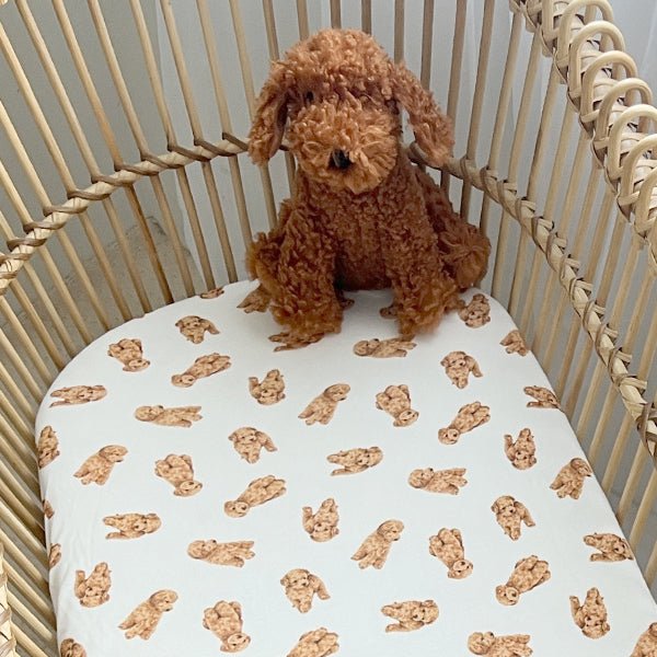 Cavoodle | Bassinet Sheets / Change Mat Cover - Smitten Bub Co.