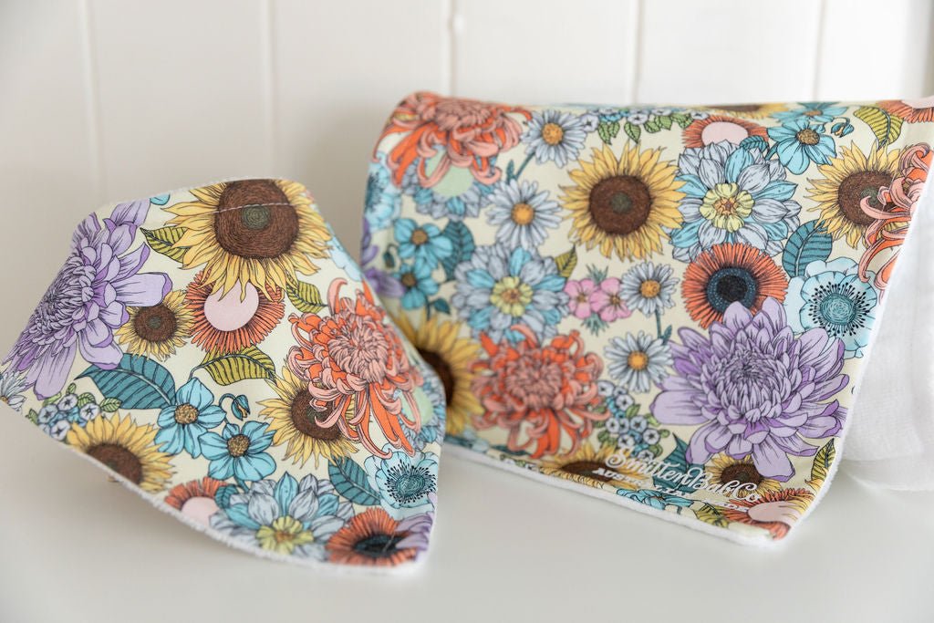 Magical Garden Bandana Baby Bib - Smitten Bub Co.