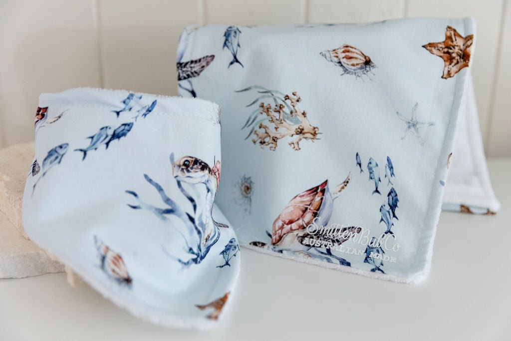 Turtles Burp Cloth - Smitten Bub Co.