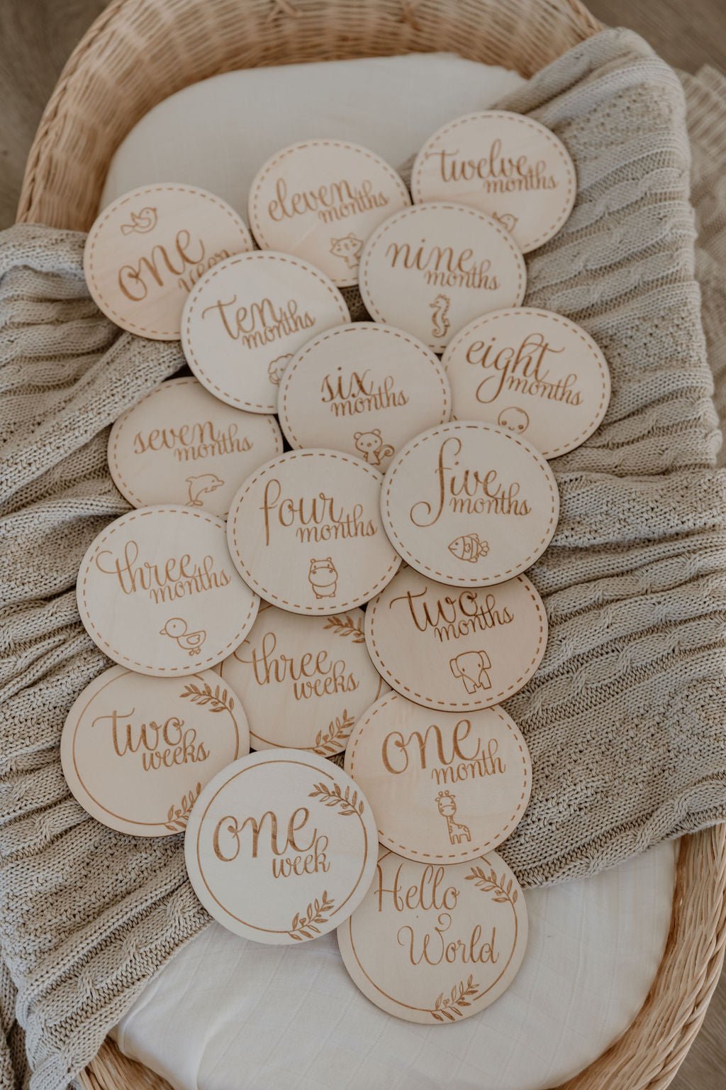 Baby Milestone Card Set - Smitten Bub Co.