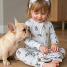 FRENCHIE | Full Zip Unisex Romper - Smitten Bub Co.