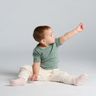 Infant Short Sleeve Tee - Sage Green - Smitten Bub Co.