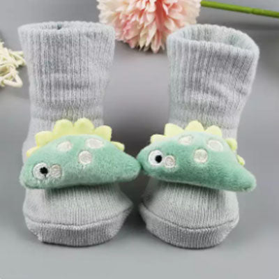Animal Character Socks |  Baby and Toddler Material Sole