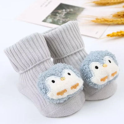 Animal Character Socks |  Baby and Toddler Material Sole