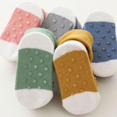 Brown Dog Character Socks | Non - Slip Grip for Baby and Toddler - Smitten Bub Co.