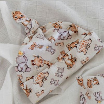 Baby Safari Animal Beanie - Smitten Bub Co.