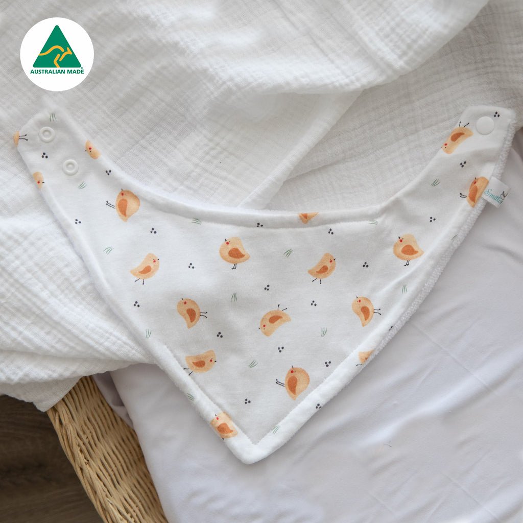 Robins Bandana Bib - Smitten Bub Co.