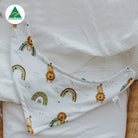 Lions & Rainbows Bandana Baby Bib - Smitten Bub Co.
