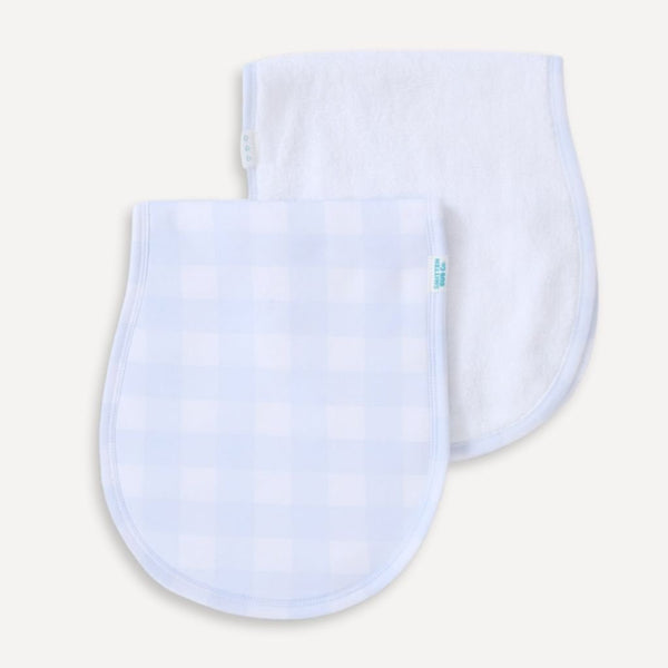 BLUE GINGHAM | Burp Cloth - Smitten Bub Co.