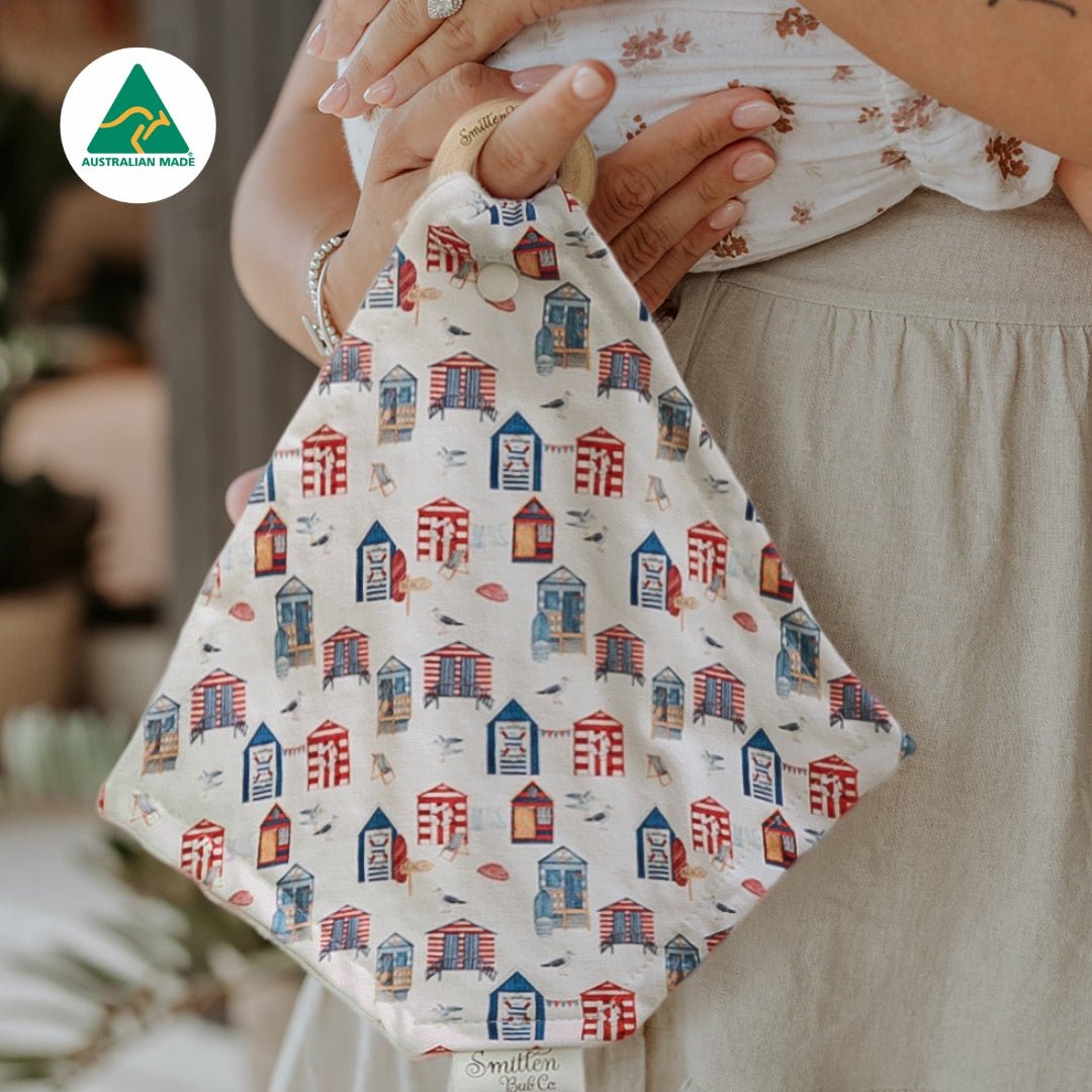 Boatshed and Beach Huts Comforter - Smitten Bub Co.