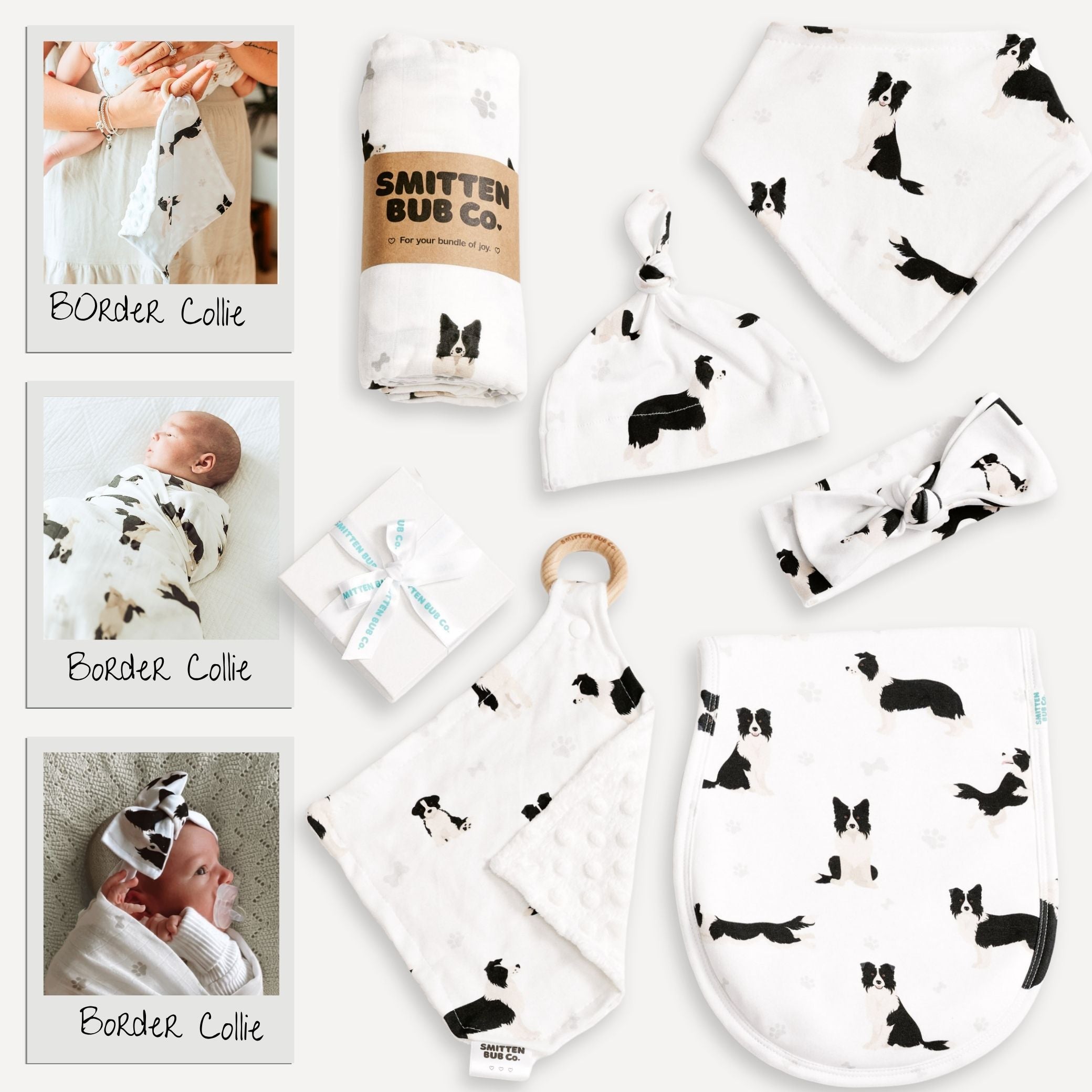 BORDER COLLIE | Baby Bundle - Smitten Bub Co.