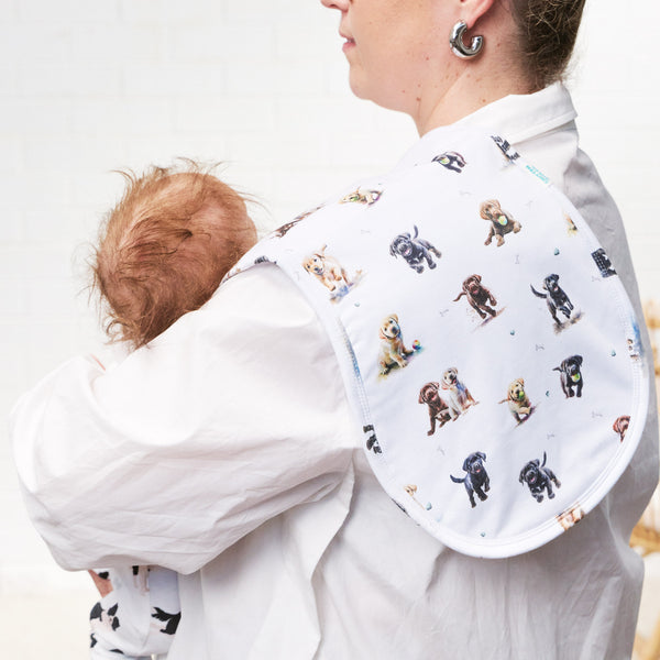 CURVED LABRADOR | Burp Cloth - Smitten Bub Co.