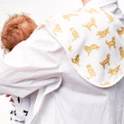 CURVED GOLDEN RETRIEVER | Burp Cloth - Smitten Bub Co.