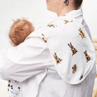 CURVED GERMAN | Burp Cloth - Smitten Bub Co.