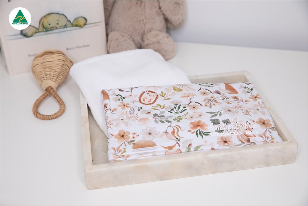 Woodland Animals Burp Cloth - Smitten Bub Co.
