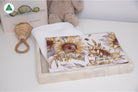 Sunflower and Bees Burp Cloth - Smitten Bub Co.
