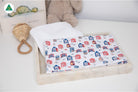 Boatshed and Beach Huts Burp Cloth - Smitten Bub Co.