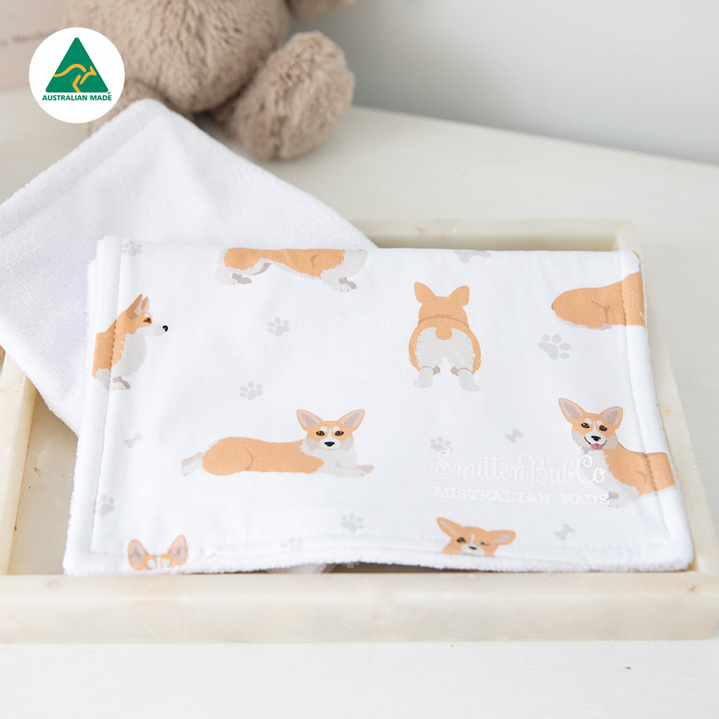 Corgi Burp Cloth