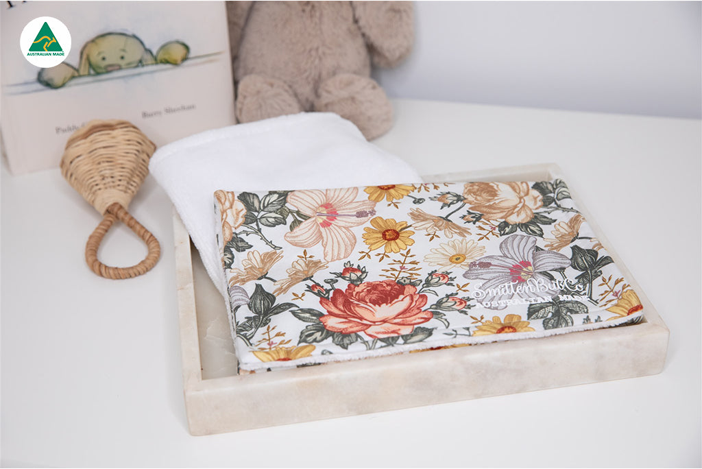 Traditional Florals Burp Cloth