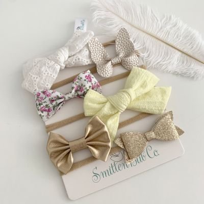 Baby Girl Toddler &amp; Newborn Bow Sets - Smitten Bub Co.