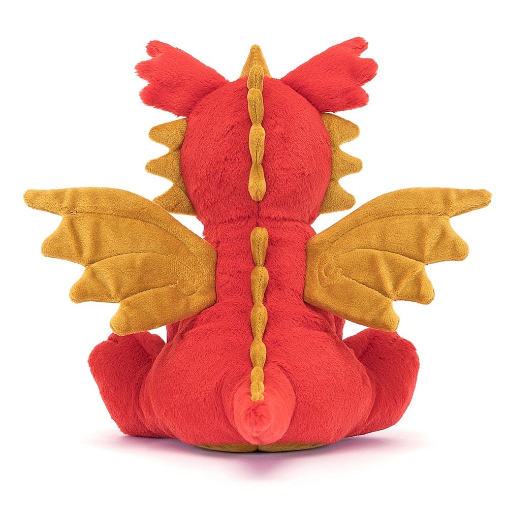 Jellycat Darvin Dragon, Red &amp; Gold