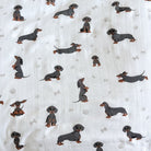 DACHSHUND | Bamboo Cotton Muslin Swaddle - Smitten Bub Co.