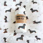 DACHSHUND | Bamboo Cotton Muslin Swaddle - Smitten Bub Co.