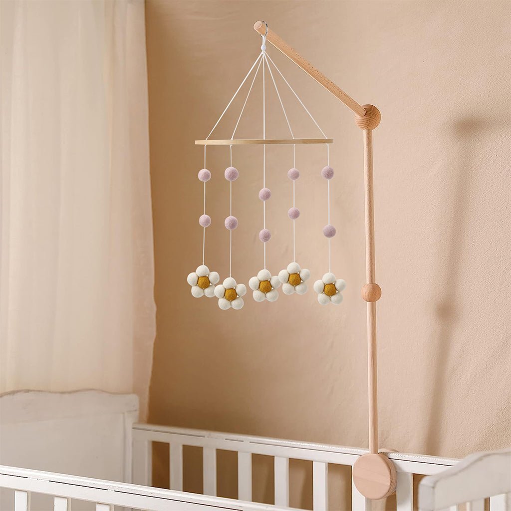 Daisy Felt Cot Mobiles | Girl - Smitten Bub Co.