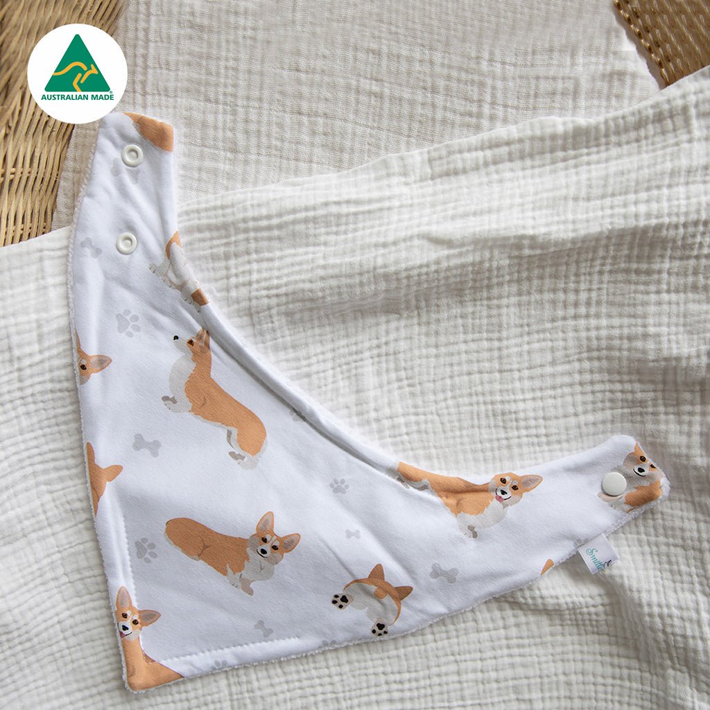 Corgi Bandana Bib - Smitten Bub Co.
