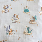 DRAGON | Bamboo Cotton Muslin Swaddle - Smitten Bub Co.