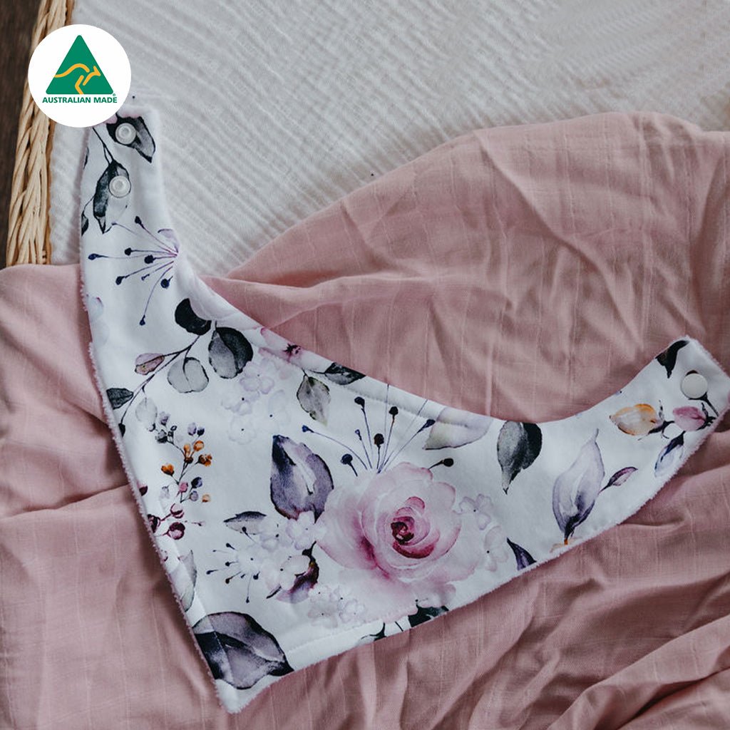 Posie Bandana Baby Bib - Smitten Bub Co.