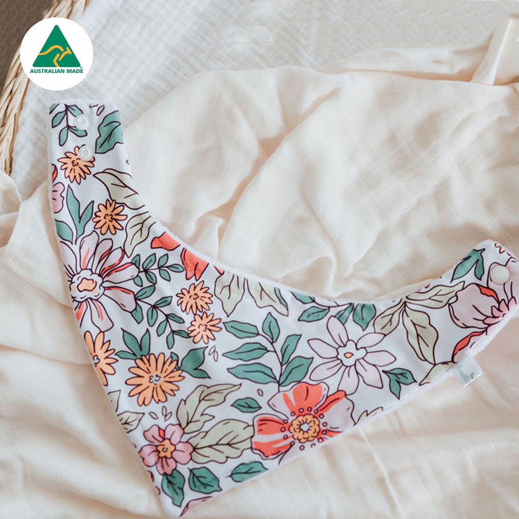 Pastel Pretties Bandana Baby Bib - Smitten Bub Co.