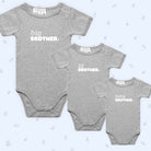 Infant Short Sleeve Romper - Grey Marle - Smitten Bub Co.