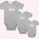 Infant Short Sleeve Romper - Grey Marle - Smitten Bub Co.