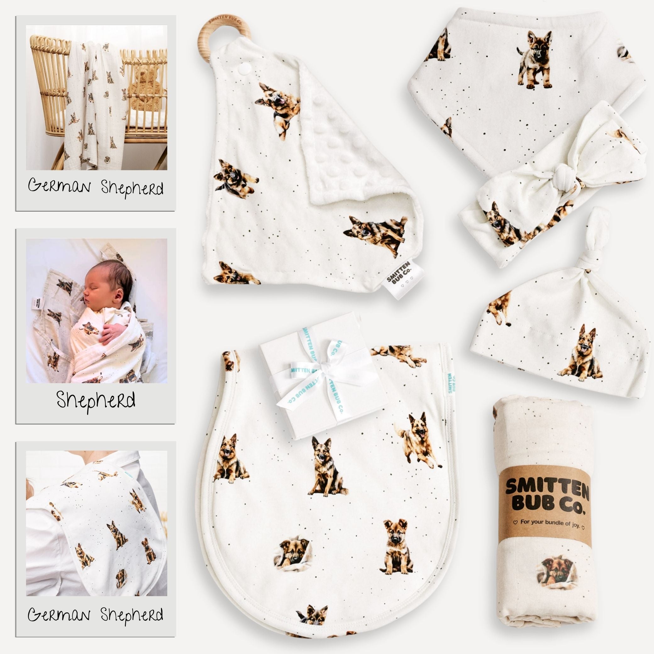 GERMAN SHEPHERD | Baby Bundle - Smitten Bub Co.