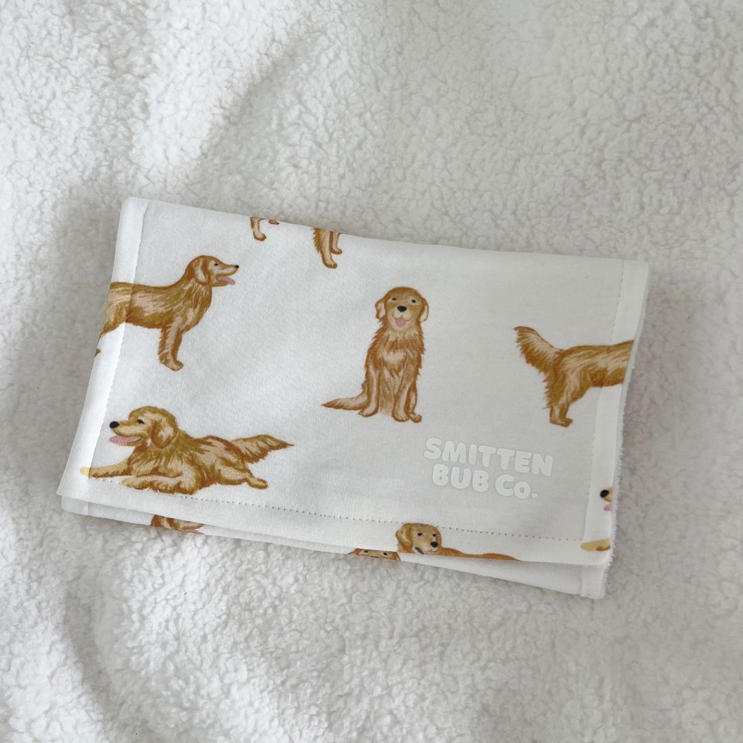 Golden Retriever Burp Cloth