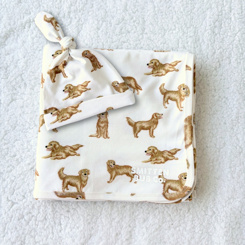 Golden Retriever Swaddle Set
