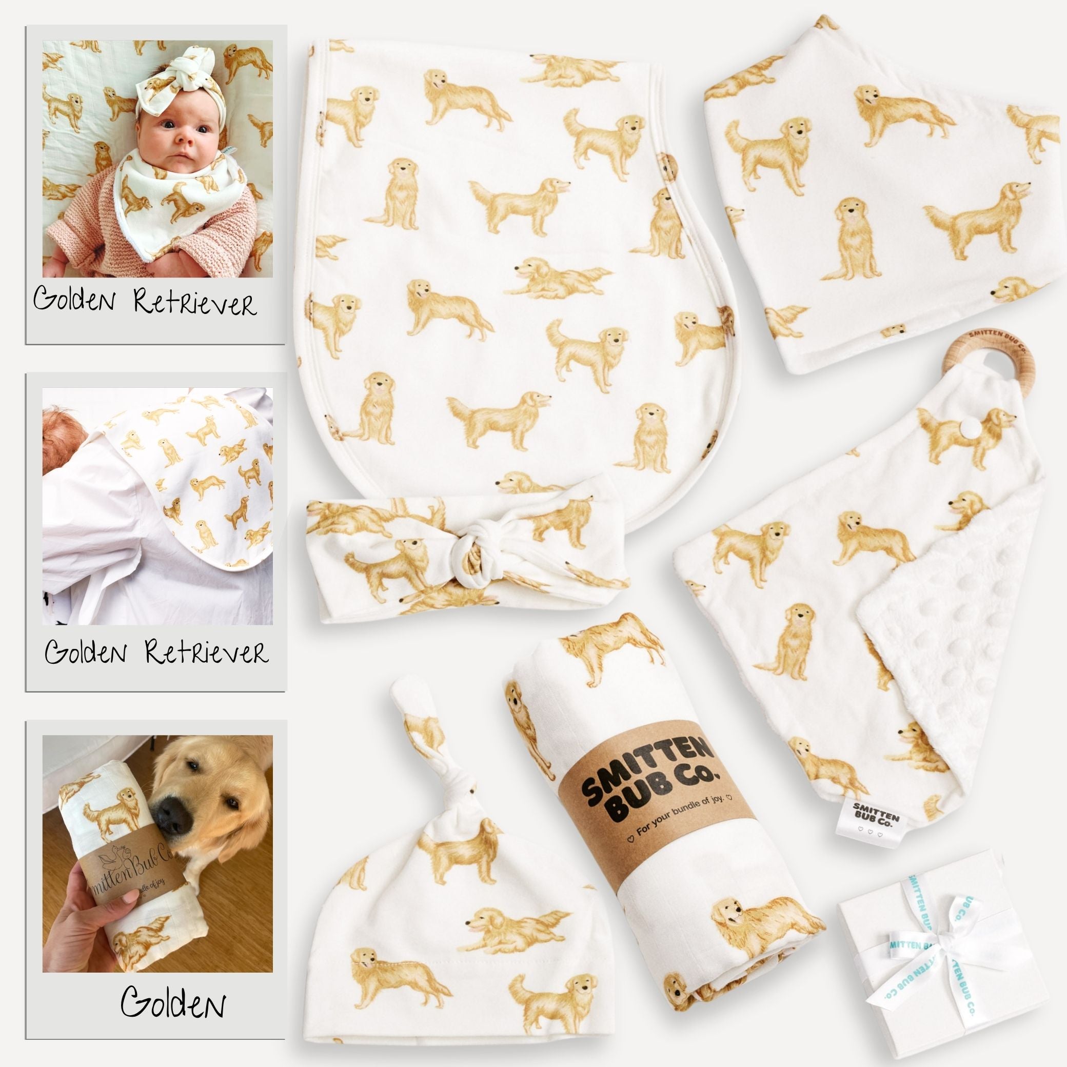 GOLDEN RETRIEVER | Baby Bundle - Smitten Bub Co.