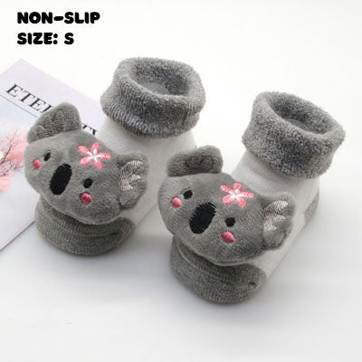 Koala Character Socks | Material Sole for Baby and Toddler