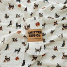 Baby blanket with Kelpie dog print