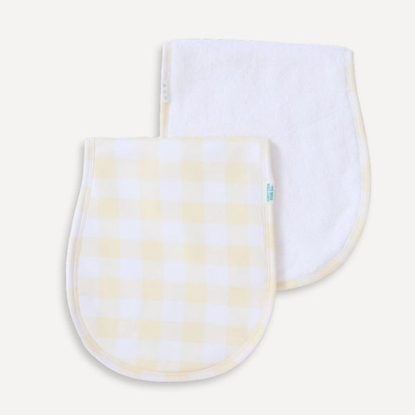 LEMON GINGHAM | Burp Cloth - Smitten Bub Co.