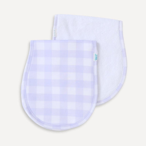 LILAC GINGHAM | Burp Cloth - Smitten Bub Co.