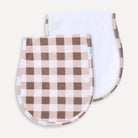 MOCHA GINGHAM | Burp Cloth - Smitten Bub Co.