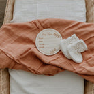 Terracotta Bamboo Cotton Muslin Wrap - Smitten Bub Co.