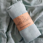 Forest Green Bamboo Cotton Muslin Wrap - Smitten Bub Co.