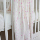 Pink Seashells Bamboo Cotton Muslin Wrap - Smitten Bub Co.