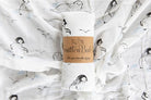 Z Penguins Bamboo Cotton Muslin Wrap - Smitten Bub Co.
